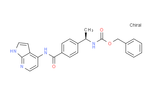 AM236487 | 173897-93-3 | (R)-Benzyl (1-(4-((1H-pyrrolo[2,3-b]pyridin-4-yl)carbamoyl)phenyl)ethyl)carbamate