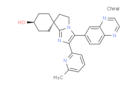 AM236580 | 943515-07-9 | trans-2'-(6-Methylpyridin-2-yl)-3'-(quinoxalin-6-yl)-5',6'-dihydrospiro[cyclohexane-1,7'-pyrrolo[1,2-a]imidazol]-4-ol