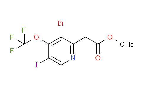 Methyl 3-bromo-5-iodo-4-(trifluoromethoxy)pyridine-2-acetate