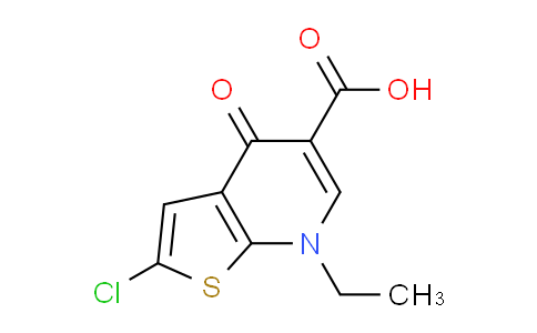 2-Chloro-7-ethyl-4-oxo-4,7-dihydrothieno[2,3-b]pyridine-5-carboxylic acid