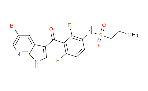 AM236699 | 918504-27-5 | N-(3-(5-Bromo-1H-pyrrolo[2,3-b]pyridine-3-carbonyl)-2,4-difluorophenyl)propane-1-sulfonamide
