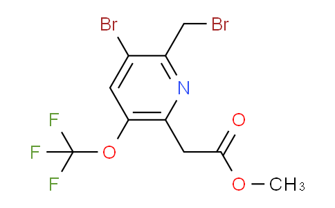 AM23675 | 1806205-20-8 | Methyl 3-bromo-2-(bromomethyl)-5-(trifluoromethoxy)pyridine-6-acetate