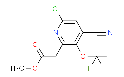 Methyl 6-chloro-4-cyano-3-(trifluoromethoxy)pyridine-2-acetate