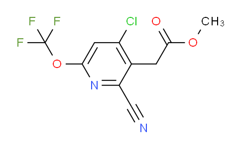 Methyl 4-chloro-2-cyano-6-(trifluoromethoxy)pyridine-3-acetate