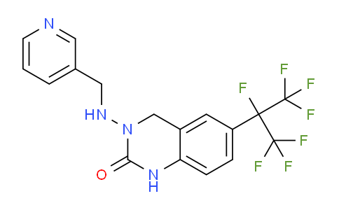 AM236917 | 337457-78-0 | 6-(Perfluoropropan-2-yl)-3-((pyridin-3-ylmethyl)amino)-3,4-dihydroquinazolin-2(1H)-one