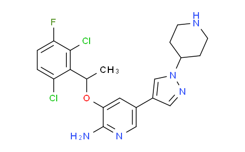 AM237092 | 877400-66-3 | 3-(1-(2,6-Dichloro-3-fluorophenyl)ethoxy)-5-(1-(piperidin-4-yl)-1H-pyrazol-4-yl)pyridin-2-amine