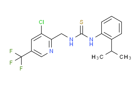 1-((3-Chloro-5-(trifluoromethyl)pyridin-2-yl)methyl)-3-(2-isopropylphenyl)thiourea