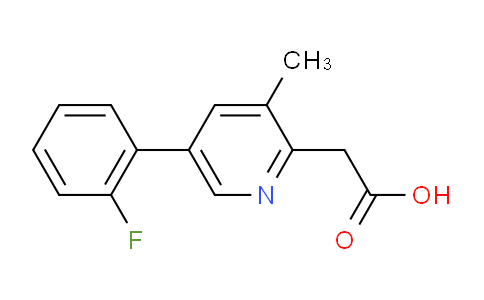 2-(5-(2-Fluorophenyl)-3-methylpyridin-2-yl)acetic acid