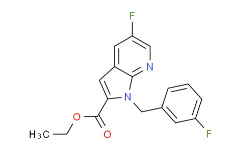 Ethyl 5-fluoro-1-(3-fluorobenzyl)-1H-pyrrolo[2,3-b]pyridine-2-carboxylate