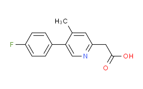 2-(5-(4-Fluorophenyl)-4-methylpyridin-2-yl)acetic acid