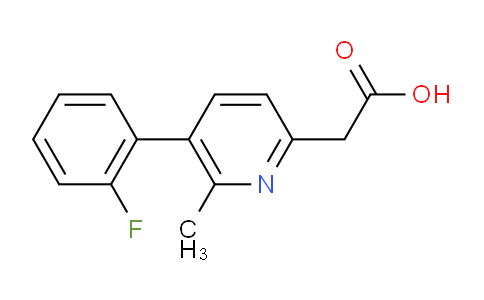 2-(5-(2-Fluorophenyl)-6-methylpyridin-2-yl)acetic acid