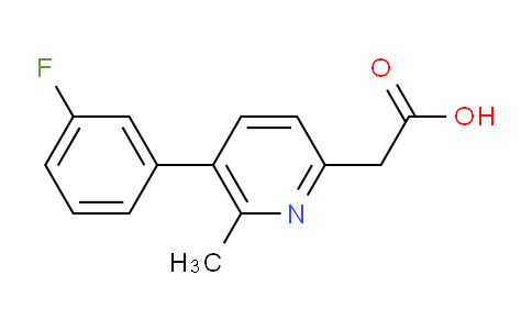2-(5-(3-Fluorophenyl)-6-methylpyridin-2-yl)acetic acid