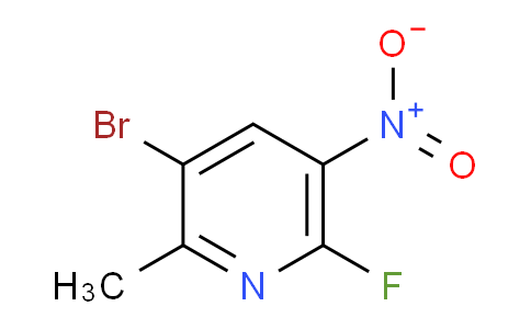3-Bromo-6-fluoro-2-methyl-5-nitropyridine