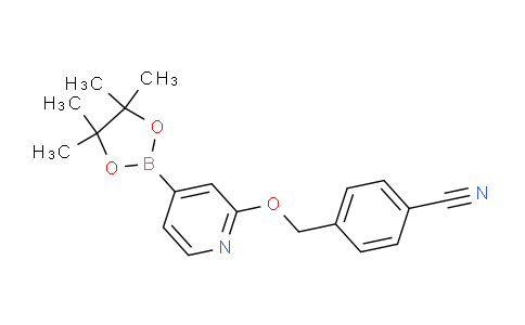 AM237551 | 1346708-14-2 | 4-(((4-(4,4,5,5-Tetramethyl-1,3,2-dioxaborolan-2-yl)pyridin-2-yl)oxy)methyl)benzonitrile