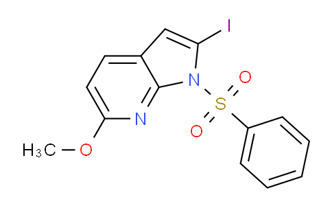 AM237647 | 1227270-18-9 | 2-Iodo-6-methoxy-1-(phenylsulfonyl)-1H-pyrrolo[2,3-b]pyridine