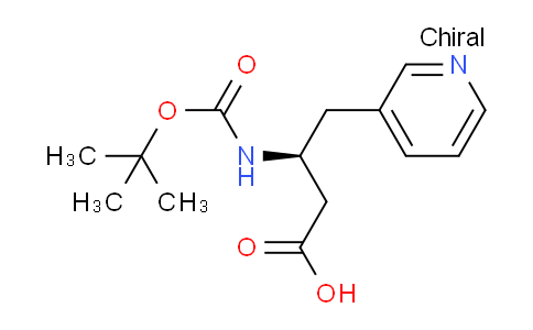 (S)-3-((tert-Butoxycarbonyl)amino)-4-(pyridin-3-yl)butanoic acid