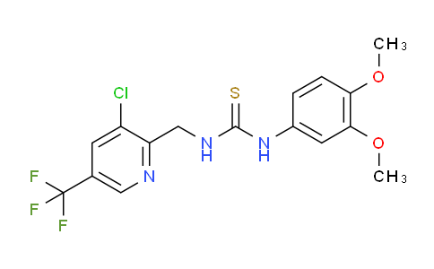 AM237798 | 326815-17-2 | 1-((3-Chloro-5-(trifluoromethyl)pyridin-2-yl)methyl)-3-(3,4-dimethoxyphenyl)thiourea