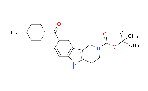 AM237840 | 910797-04-5 | tert-Butyl 8-(4-methylpiperidine-1-carbonyl)-3,4-dihydro-1H-pyrido[4,3-b]indole-2(5H)-carboxylate