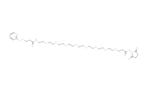 AM237979 | 1252257-56-9 | 2,5-Dioxopyrrolidin-1-yl 3-oxo-1-(pyridin-2-yldisulfanyl)-7,10,13,16,19,22,25,28-octaoxa-4-azahentriacontan-31-oate