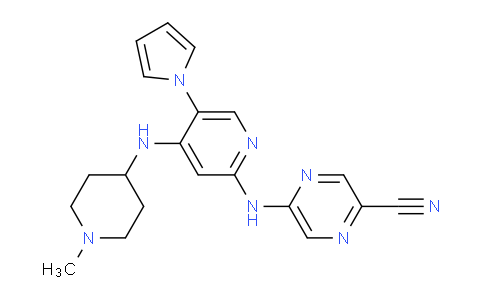 AM238013 | 1137476-66-4 | 5-((4-((1-Methylpiperidin-4-yl)amino)-5-(1H-pyrrol-1-yl)pyridin-2-yl)amino)pyrazine-2-carbonitrile