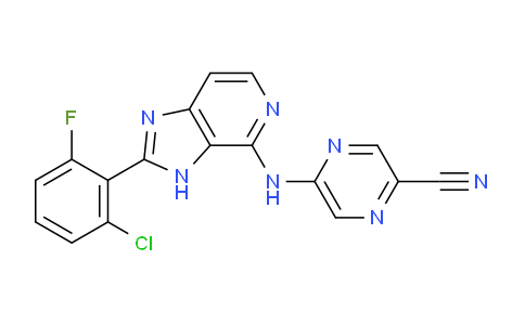 AM238029 | 1334407-73-6 | 5-((2-(2-Chloro-6-fluorophenyl)-3H-imidazo[4,5-c]pyridin-4-yl)amino)pyrazine-2-carbonitrile
