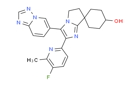 AM238036 | 943514-58-7 | 3'-([1,2,4]Triazolo[1,5-a]pyridin-6-yl)-2'-(5-fluoro-6-methylpyridin-2-yl)-5',6'-dihydrospiro[cyclohexane-1,7'-pyrrolo[1,2-a]imidazol]-4-ol