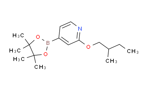 2-(2-Methylbutoxy)-4-(4,4,5,5-tetramethyl-1,3,2-dioxaborolan-2-yl)pyridine