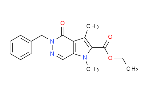 Ethyl 5-benzyl-1,3-dimethyl-4-oxo-4,5-dihydro-1H-pyrrolo[2,3-d]pyridazine-2-carboxylate