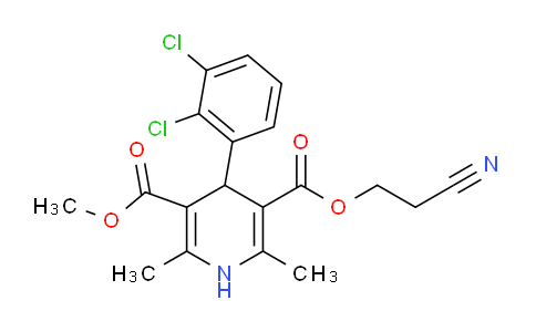 4-(2,3-Dichloro-phenyl)-2,6-dimethyl-1,4-dihydro-pyridine-3,5-dicarboxylic acid 3-(2-cyano-ethyl) ester 5-methyl ester