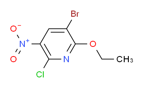 3-Bromo-6-chloro-2-ethoxy-5-nitropyridine
