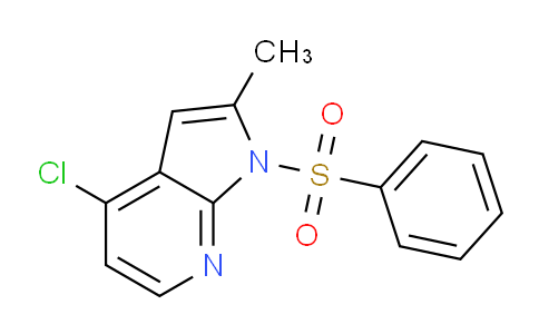 4-Chloro-2-methyl-1-(phenylsulfonyl)-1H-pyrrolo[2,3-b]pyridine