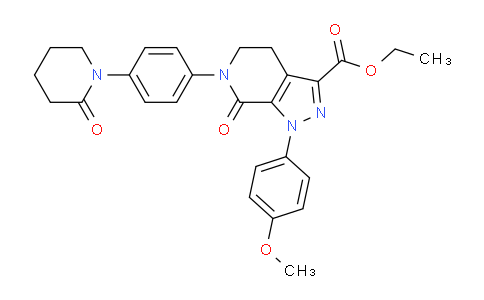 AM238491 | 503614-91-3 | Ethyl 1-(4-methoxyphenyl)-7-oxo-6-(4-(2-oxopiperidin-1-yl)phenyl)-4,5,6,7-tetrahydro-1H-pyrazolo[3,4-c]pyridine-3-carboxylate