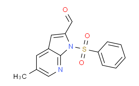5-Methyl-1-(phenylsulfonyl)-1H-pyrrolo[2,3-b]pyridine-2-carbaldehyde