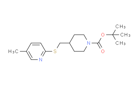 tert-Butyl 4-(((5-methylpyridin-2-yl)thio)methyl)piperidine-1-carboxylate