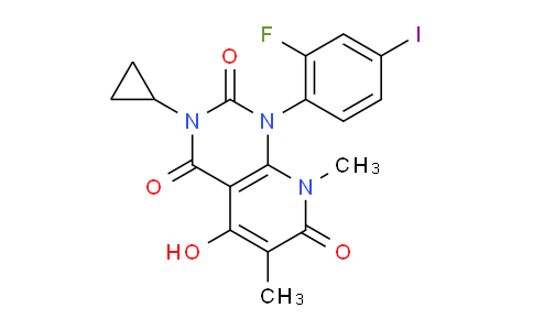 AM238584 | 871700-24-2 | 3-Cyclopropyl-1-(2-fluoro-4-iodophenyl)-5-hydroxy-6,8-dimethylpyrido[2,3-d]pyrimidine-2,4,7(1H,3H,8H)-trione