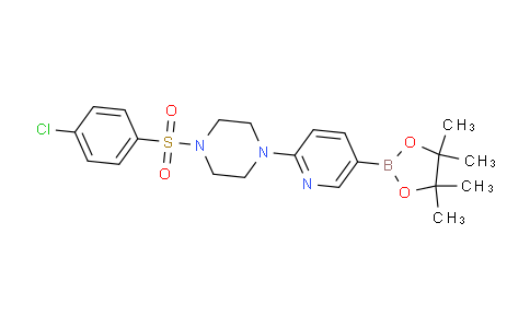 AM238673 | 1073354-20-7 | 1-((4-Chlorophenyl)sulfonyl)-4-(5-(4,4,5,5-tetramethyl-1,3,2-dioxaborolan-2-yl)pyridin-2-yl)piperazine