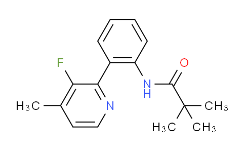 N-(2-(3-fluoro-4-methylpyridin-2-yl)phenyl)pivalamide