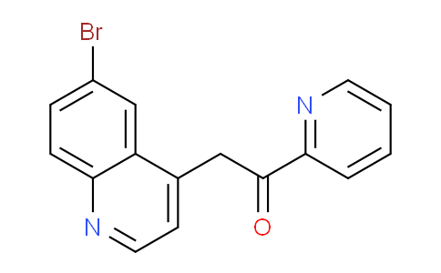 2-(6-Bromoquinolin-4-yl)-1-(pyridin-2-yl)ethanone