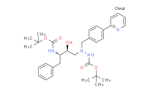 tert-Butyl 2-((2S,3S)-3-((tert-butoxycarbonyl)amino)-2-hydroxy-4-phenylbutyl)-2-(4-(pyridin-2-yl)benzyl)hydrazinecarboxylate