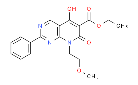 Ethyl 5-hydroxy-8-(2-methoxyethyl)-7-oxo-2-phenyl-7,8-dihydropyrido[2,3-d]pyrimidine-6-carboxylate