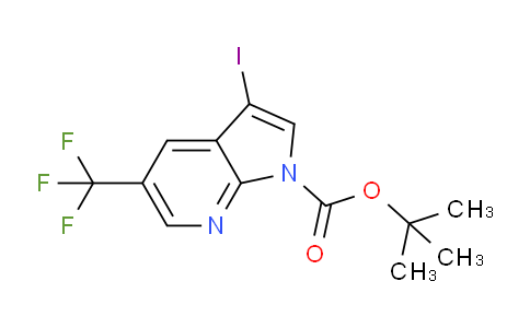 tert-Butyl 3-iodo-5-(trifluoromethyl)-1H-pyrrolo[2,3-b]pyridine-1-carboxylate