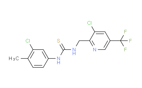 1-(3-Chloro-4-methylphenyl)-3-((3-chloro-5-(trifluoromethyl)pyridin-2-yl)methyl)thiourea