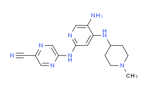 5-((5-Amino-4-((1-methylpiperidin-4-yl)amino)pyridin-2-yl)amino)pyrazine-2-carbonitrile