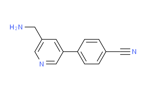 4-(5-(Aminomethyl)pyridin-3-yl)benzonitrile