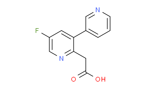 2-(5-Fluoro-3-(pyridin-3-yl)pyridin-2-yl)acetic acid