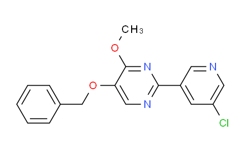 5-(Benzyloxy)-2-(5-chloropyridin-3-yl)-4-methoxypyrimidine