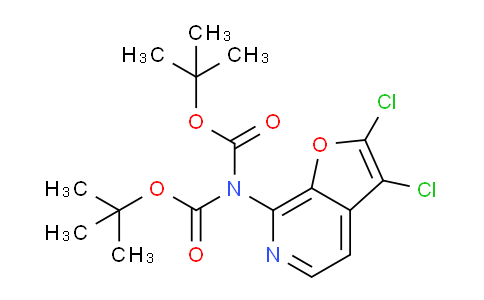 Di-tert-butyl (2,3-dichlorofuro[2,3-c]pyridin-7-yl)imidodicarbonate