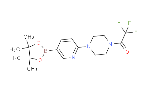 AM239470 | 1218789-87-7 | 2,2,2-Trifluoro-1-(4-(5-(4,4,5,5-tetramethyl-1,3,2-dioxaborolan-2-yl)pyridin-2-yl)piperazin-1-yl)ethanone