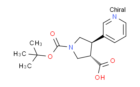AM239568 | 1212132-10-9 | trans-1-(tert-Butoxycarbonyl)-4-(pyridin-3-yl)pyrrolidine-3-carboxylic acid