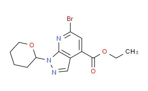 Ethyl 6-bromo-1-(tetrahydro-2H-pyran-2-yl)-1H-pyrazolo[3,4-b]pyridine-4-carboxylate